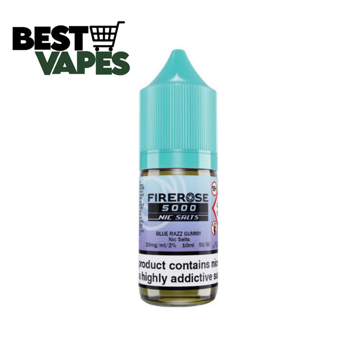 3x Blue Razz Gummy Elux Firerose 5000 Nic Salt| Great Deal Today