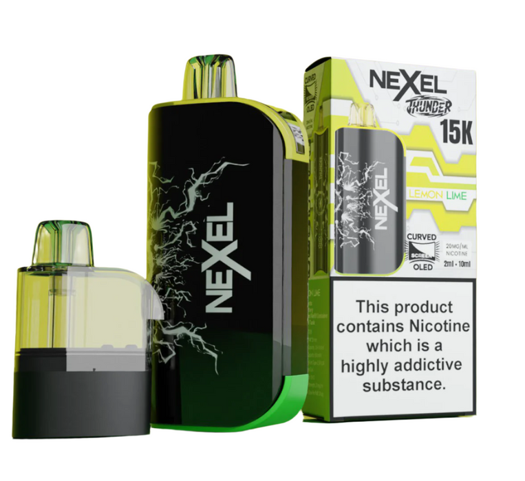 Box Of 10 Nexel Thunder 15K Prefilled Pod Vape Kit | Best Wholesale Price