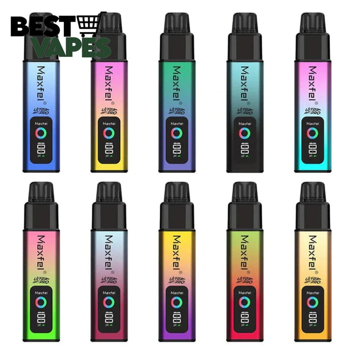Box Of 10 Maxfel Ultra Pro 35k Puffs Prefilled Vape Pod Kit | Best Wholesale Price Electronic Cigarettes