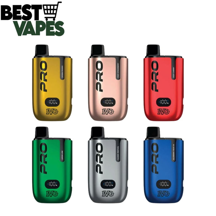 IVG Pro 12 10000 Prefilled Pod Kit | 15 + IVG Flavours | £8.49 Only