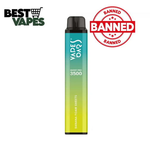 Banana Foam Sweets Ghost Pro 3500 Puffs Disposable Vape