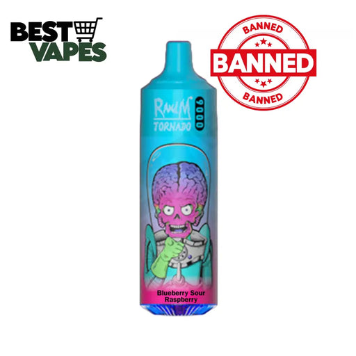 Blueberry Sour Raspberry RandM Tornado 9000