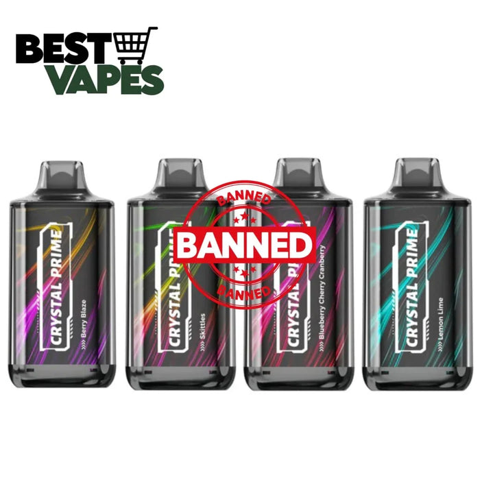 Box Of 10 Crystal Prime Deluxe 18000 Puffs Best Disposable Vape Electronic Cigarettes
