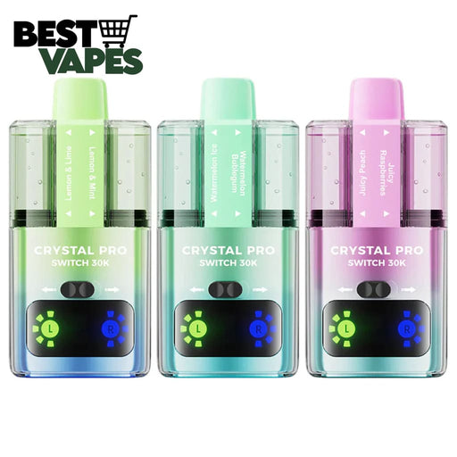 Crystal Pro Switch 30K Puff Disposable Vape Pod Kit Electronic Cigarettes