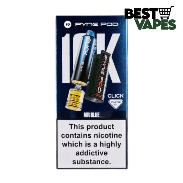 Pyne Pod Click 10K Puffs Vape Device - 20Mg| £9.49 Only Mr Blue Electronic Cigarettes